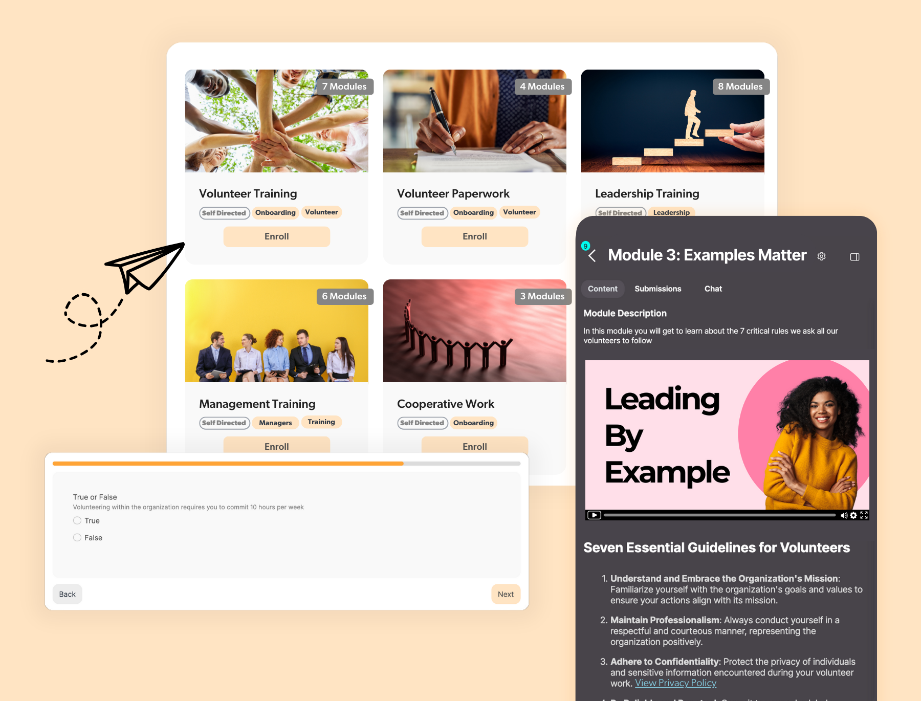 screenshot of Engage Spaces